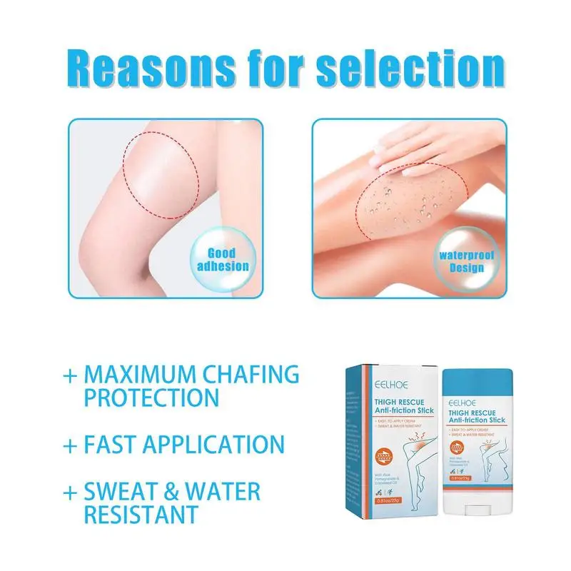 Anti Chafe Cream Waterdichte Glijbaan Anti Chafing Stick Chafing Stick Voor Vrouwen Rennende Chafe Stick Voor Hiel Onderarm Dij Huid