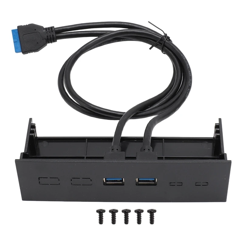 5.25 Inch Front Panel USB Hub Dual Port 5Gbps USB3.0 Optical Drive Front Panel Computer Case Expansion Board-A38R