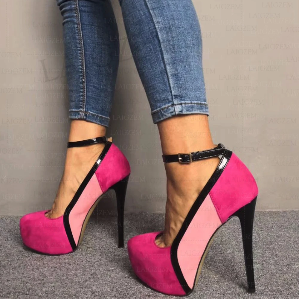 

Женские туфли на платформе LAIGZEM FASHION, разноцветные, для вечеринок, летние, осенние, большие размеры 38, 42, 45, 52