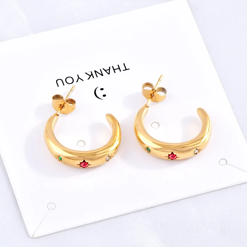 European and American Ins Fashion Simple Women's 2023 New Trendy Internet Celebrity Elegant High-End Circle Personalized Earrings Earrings