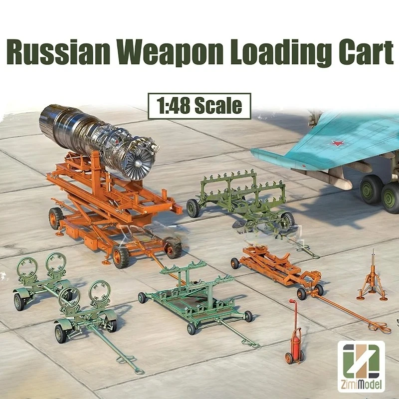ZIMI البلاستيك تجميع البلاستيك أطقم منمذجة ZM80161 محرك الروسية تحميل السيارة 1/48 لعبة مجسمة