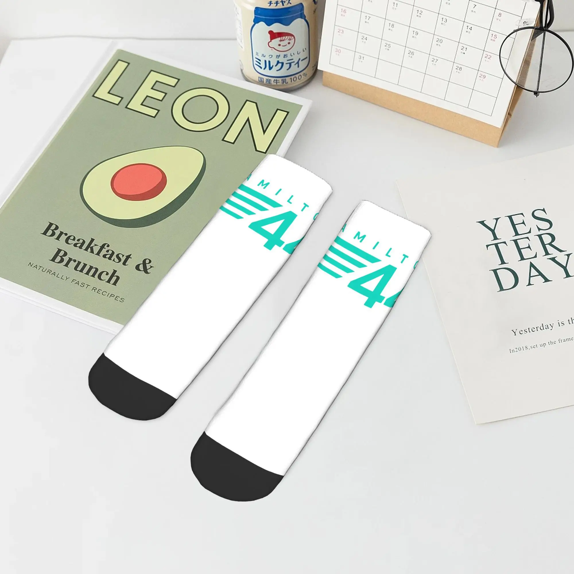 Lewis Hamilton 44 - F1 Socks Harajuku High Quality Stockings All Season Socks Accessories for Man's Woman's Gifts