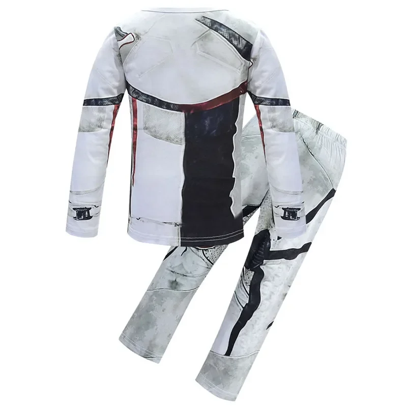 Kids Halloween Costume Descendants 3 Jay Carlos Cosplay Costumes Zentai Funny Party Suit 3D Jumpsuit T-Shirt Pants Clothing Set