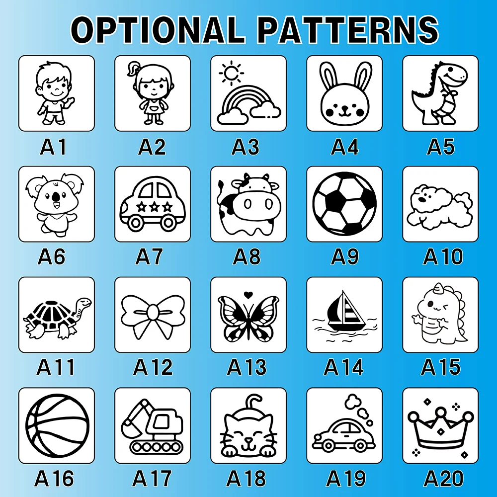 1pc Personalize Custom Name Stamp Tiger Zebra Elephant Giraffe Pattern Custom Name Stamps Label Stamps Fabric Stamps Name Stamps