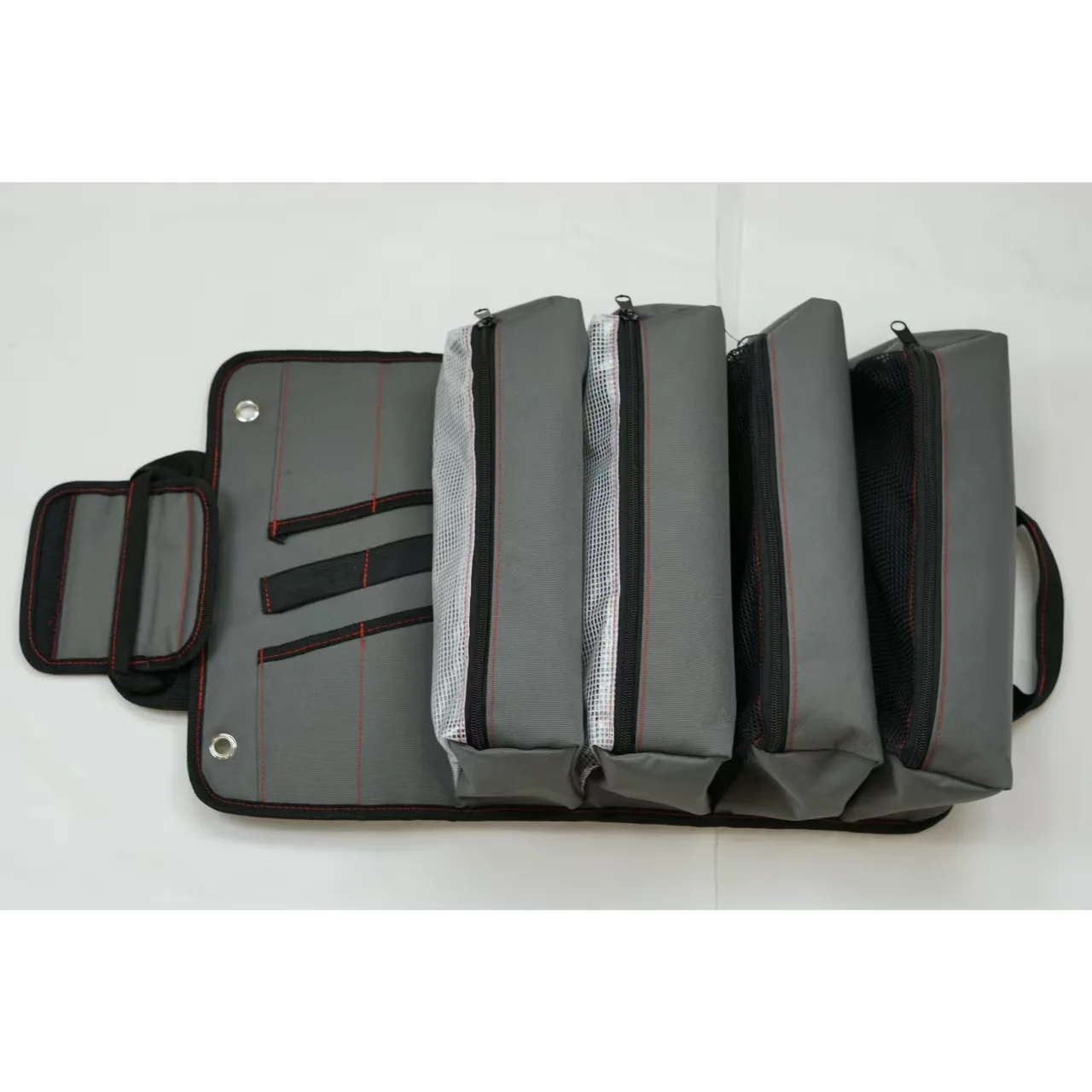 Heavy-Duty Waterproof Oxford Fabric Tool Roll Bag Portable Carry Pouch for Electrician Carpenter DIY Tools Tool Organizer