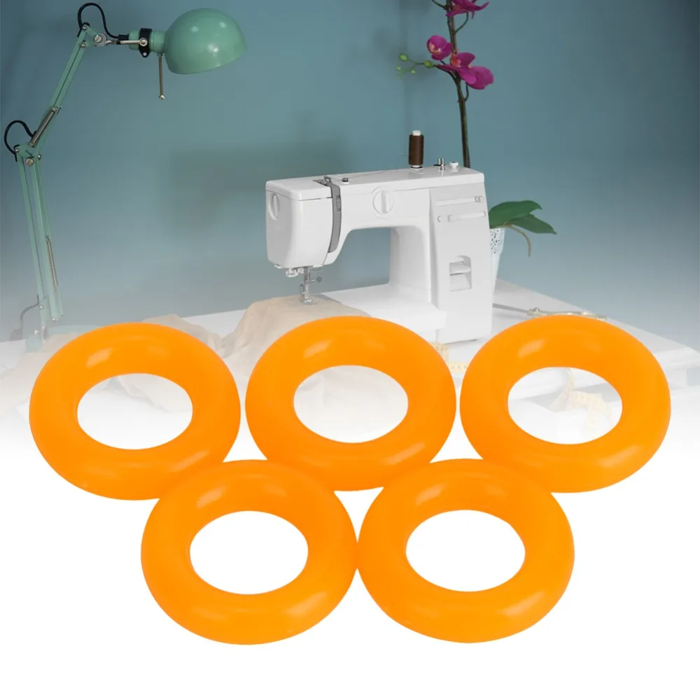 

5pcs Rubber Bobbin Winder Rubber Ring Durable Tough Bobbin Winder Rubber Tire Indestructible for PFAFF 519 Sewing Machine.