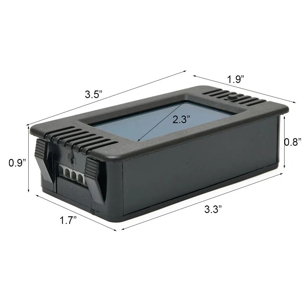 LCD Display DC Battery Monitor Meter 0-200V Voltmeter Ammeter For RV Solar Car Voltage Measuring Current  MNJ MOTOR DC