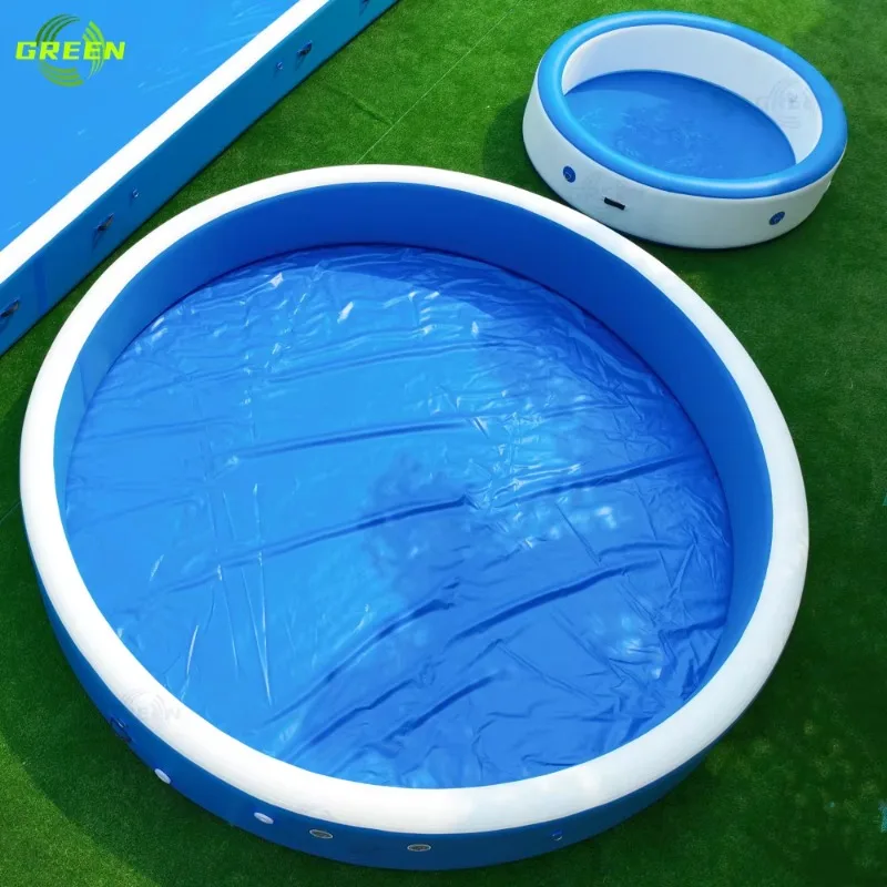 GREEN Factory Custom Size Inflatable Spa Durable Pvc Inflatable Pool With Drop Stitch Material Adults Kids