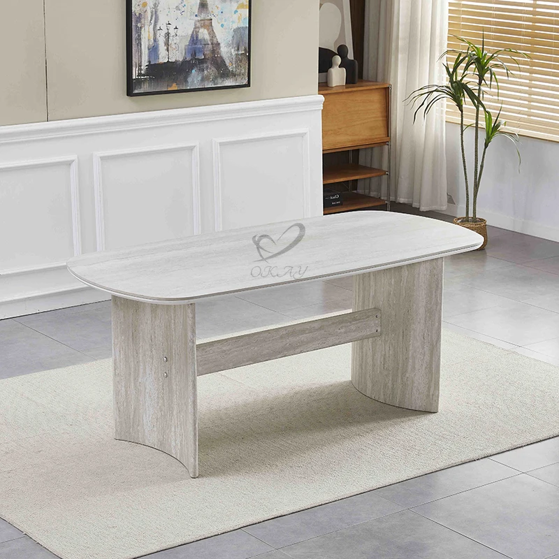 Modern MDF Dining Table Custom Design for Home Kitchen Living Room Luxury Furniture