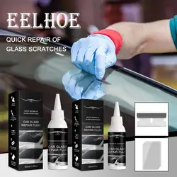 50ml Windshield Crack Repair Kit Auto Glass Scratch Crack Restore Tool Wind Shield Car Glass Repair Set DIY Glue Tool Quick Fix