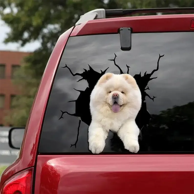 Chow Chow Decal - fits cars, Windows, Laptops and any smooth surface, Chow-Chow Stickers, Pet Stickers, Custom Chow-Chow Sticker