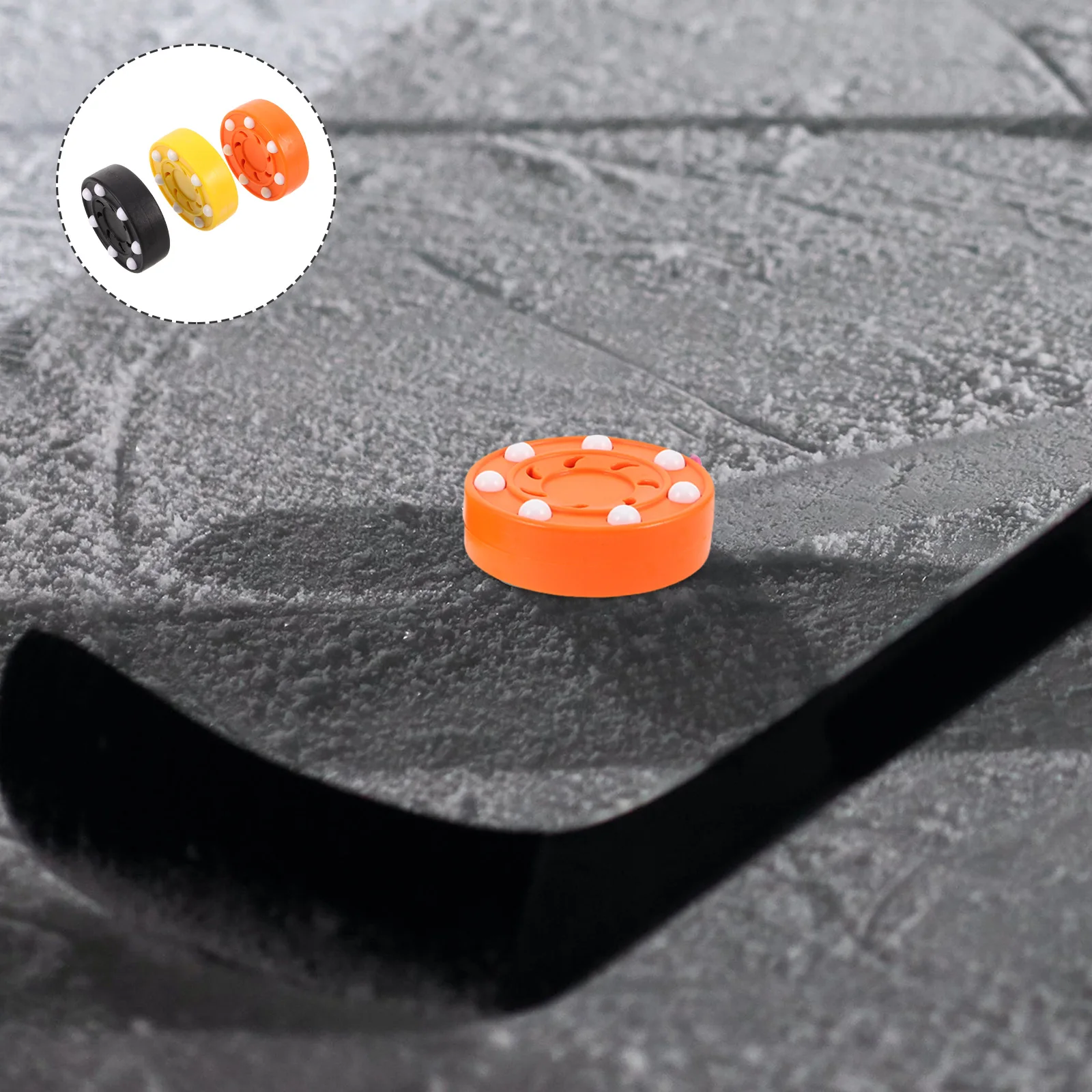 

3 Pcs Roller Skating Driveway Hockey Pucks Floor Outdoor for Outdoors Abs Inline