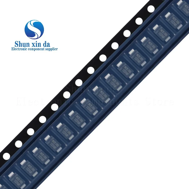 50PCS SS54 SS56 SS510 SR540 SR560 SR5100 5A 40V 60V 100V SMB DO-214AA SMD Schottky Diodes