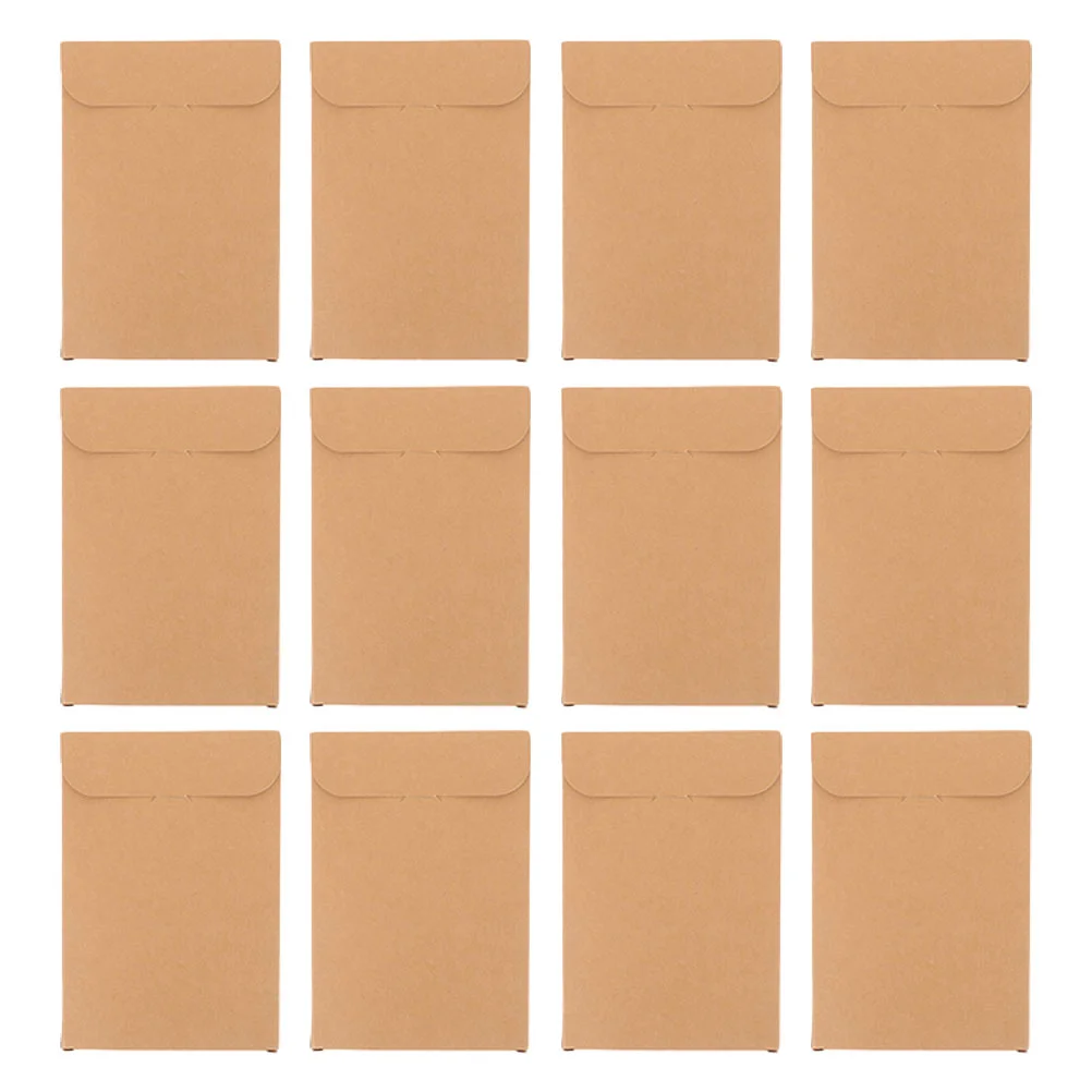 12 Pcs Postcard Box Paper Boxes for Greeting Cards Wrapping Case Storage Envelopes Blank Kraft