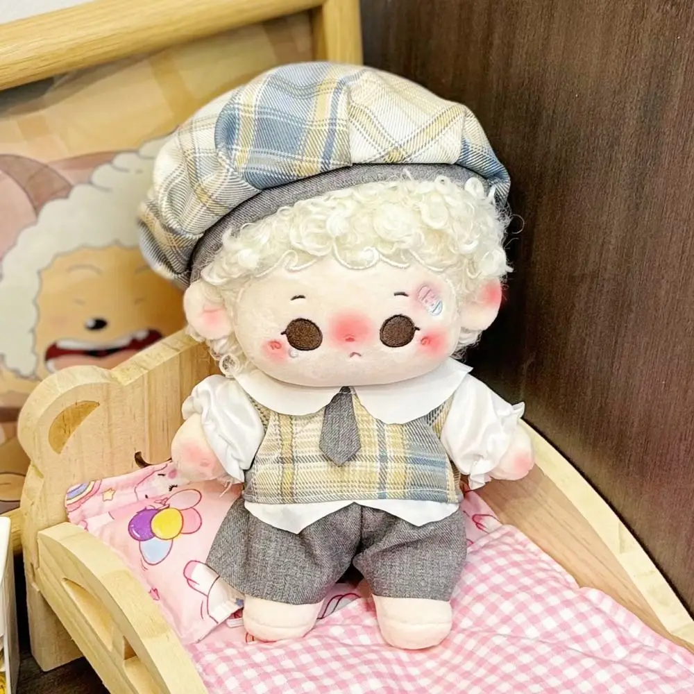 A Set Of Doll Clothes ( No Doll ) 20cm Cotton Doll Clothes Shirt Shorts Hat Set Cute Doll Outfit Girl Toy Gift Doll Accessories