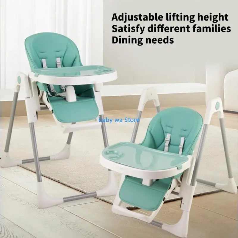 وسادة مقعد مرتفع للأطفال كرسي طعام للأطفال غطاء حماية من جلد البولي يوريثان وإسفنجة وسادة مقعد مريحة للجنسين 4XBD #4