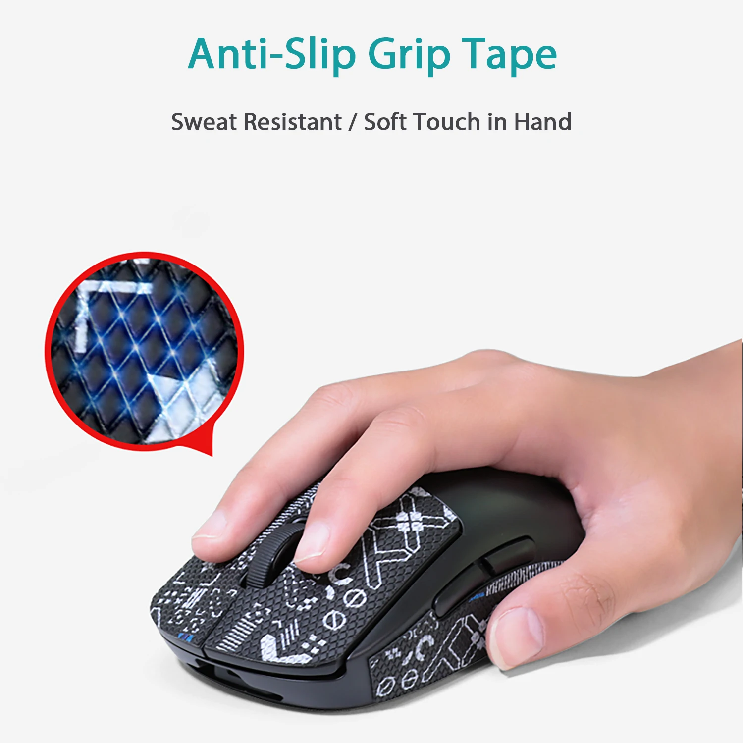 Mouse Grip Tape For Logitech G PRO X SUPERLIGHT Sticker Non Slip Suck Sweat Mouse Grip Sticker Compatible With Logitech G Pro