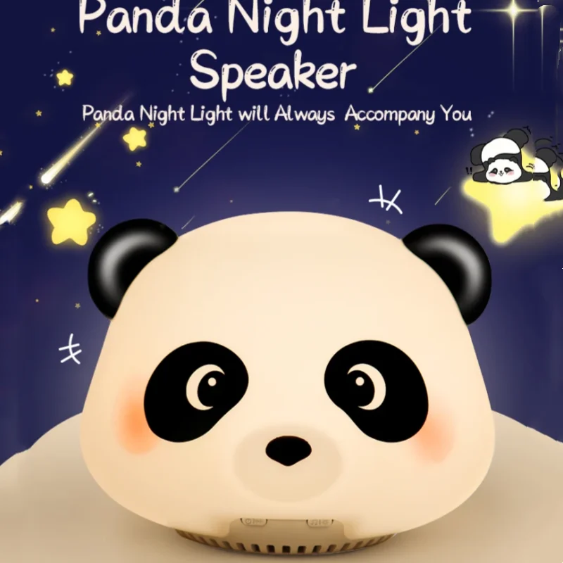 

Детская беспроводная Bluetooth-колонка с сенсорным управлением, ночником и функцией белого шума для сна, подарок, прикроватный светильник