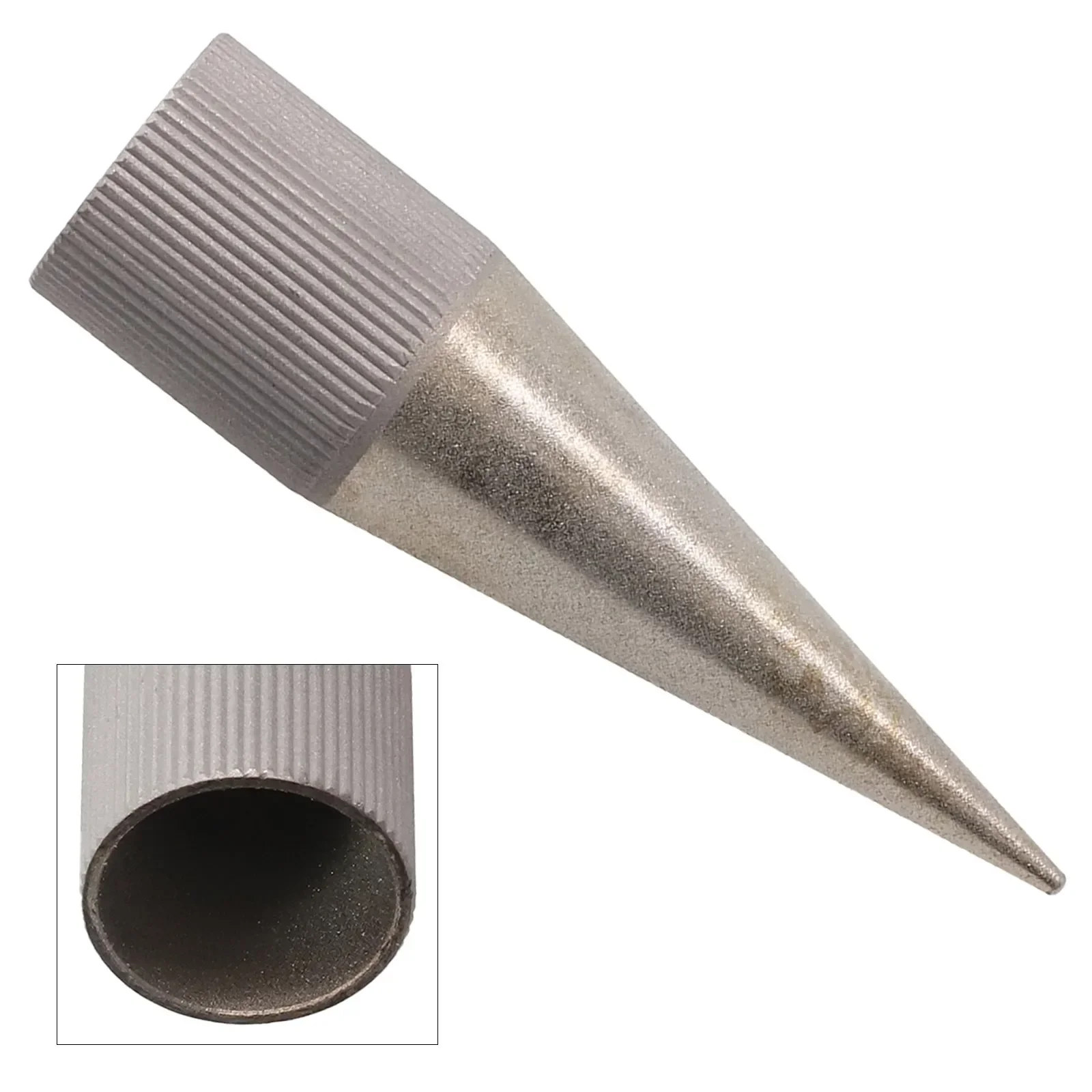 Diámetro interior cónico de 1MM, accesorios para herramientas, pulidor de perforación, afilador de agujero redondo, acero inoxidable, bricolaje, chapado en esmeril