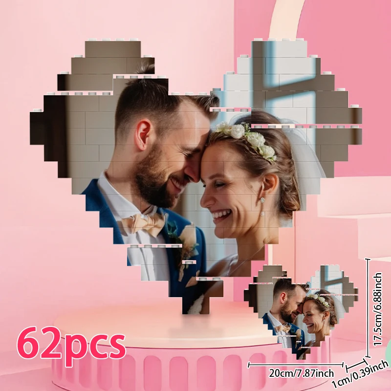 Custom Jigsaw Puzzle Private Custom Photo Picture Building Blocks Ideas Customized Gifts for Birth Family Wedding Anniversary