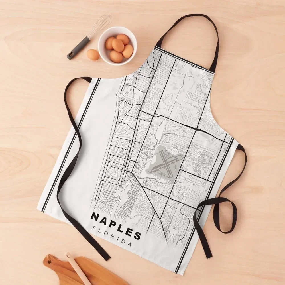 Naples Map Apron men Kitchen Special Accessories Kitchen Supplies Idea Goods Nursing Apron