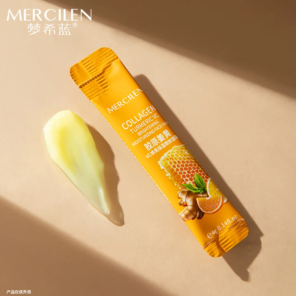 

Collagen Turmeric Vitamin C Rejuvenating Facial Mask Increase Skin Elasticity Moisturizing Brighten Face Mask Beauty Skincare