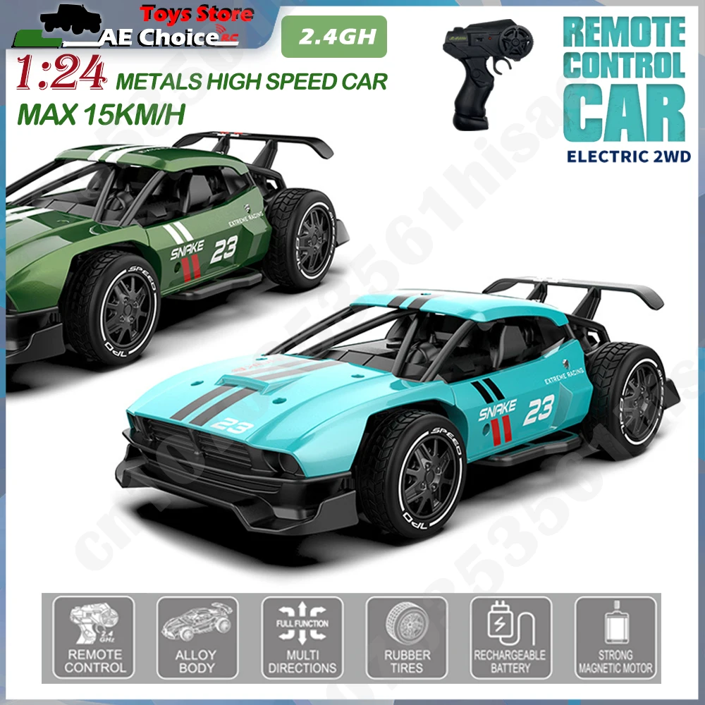 Sulong 1/24 Vehículo Eléctrico de Metal, Auto RC SL216A 2.4G de Alta Velocidad, Control Remoto, Mini Modelo a Escala, Juguetes para Niños, Regalos