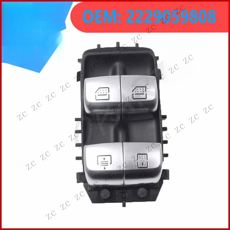 S+ 2229059808 Rear Left/Right Power Window Switch For Benz W222 S550 S600 S63 S400