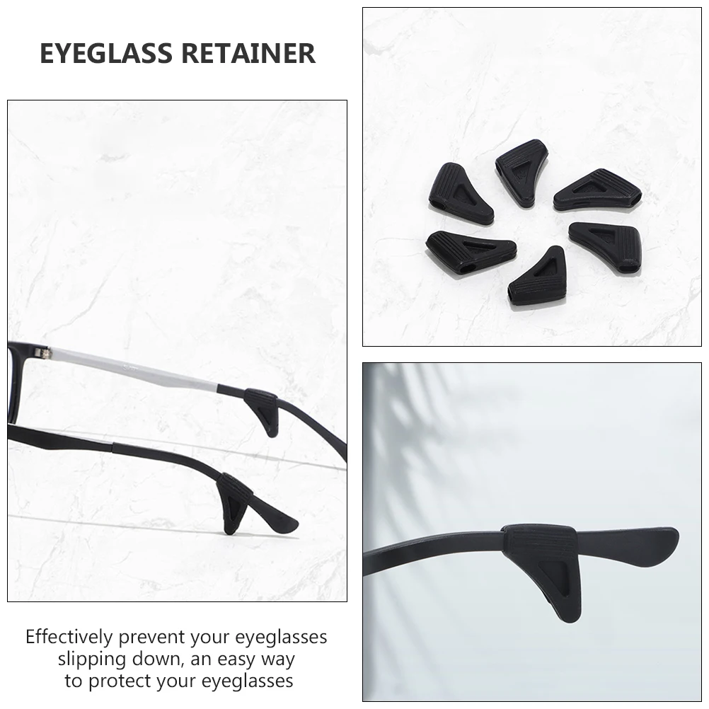 

20 Pairs Non-slip Earmuffs Eye Glass Grippers for Ears Eyewear Retainers Eyeglasses Grips Holder Hook Anti-slip