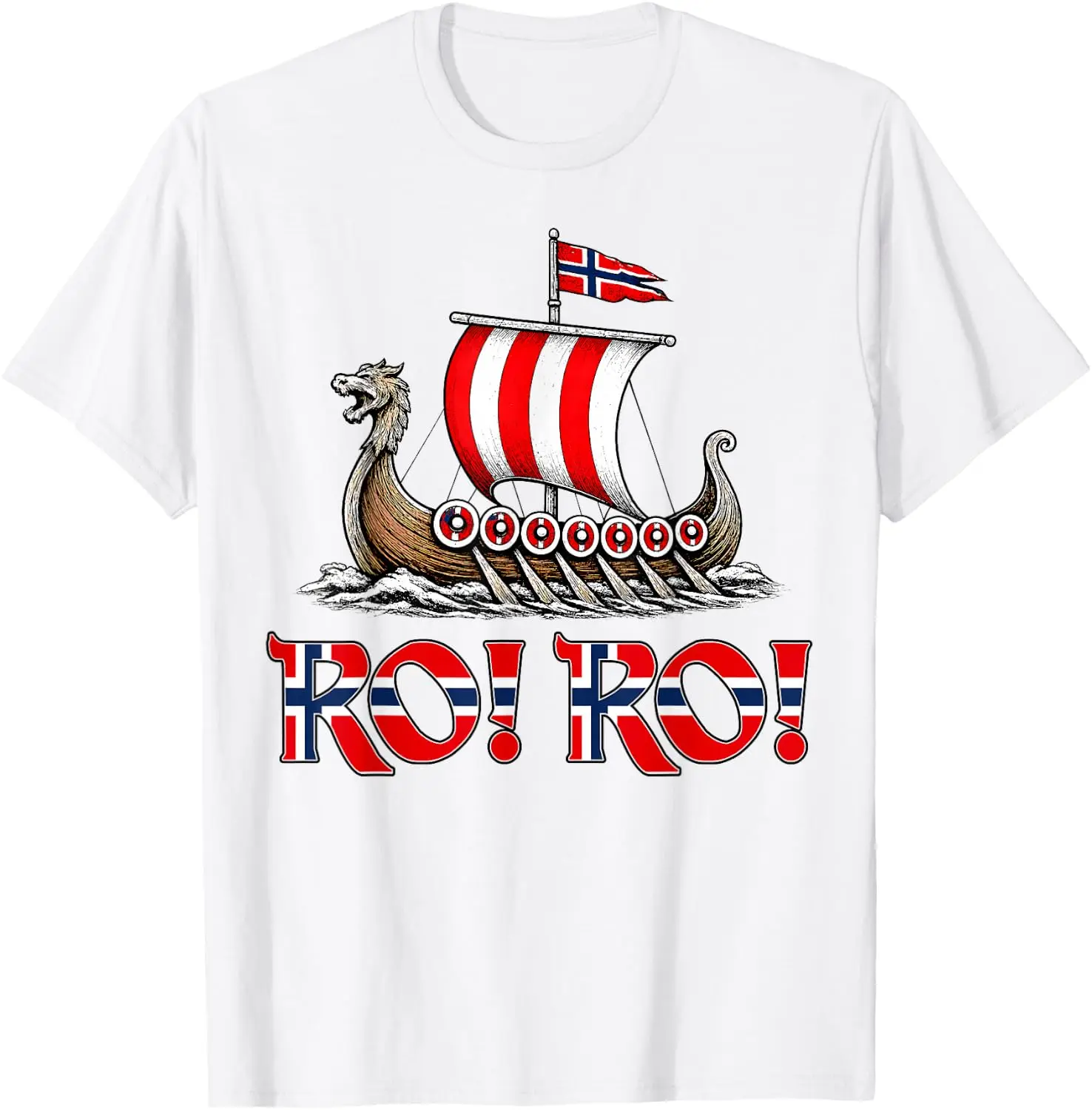 Row Norway Norwegian Pride Men Women Kids T-Shirt 100% Cotton Trendy Y2K Short-Sleeve Tee-Soft, Quick-Drying, Moisture-Wicking;