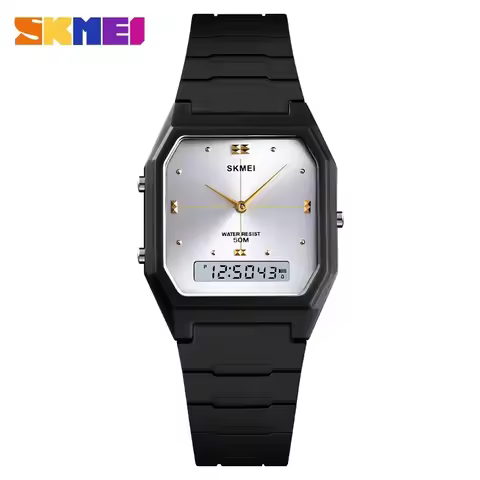 SKMEI Luxury Waterproof Sport Countdown Lady Wristwatches Womens Digital Quartz Watch for Men Women Clock Relogio Masculino 1604