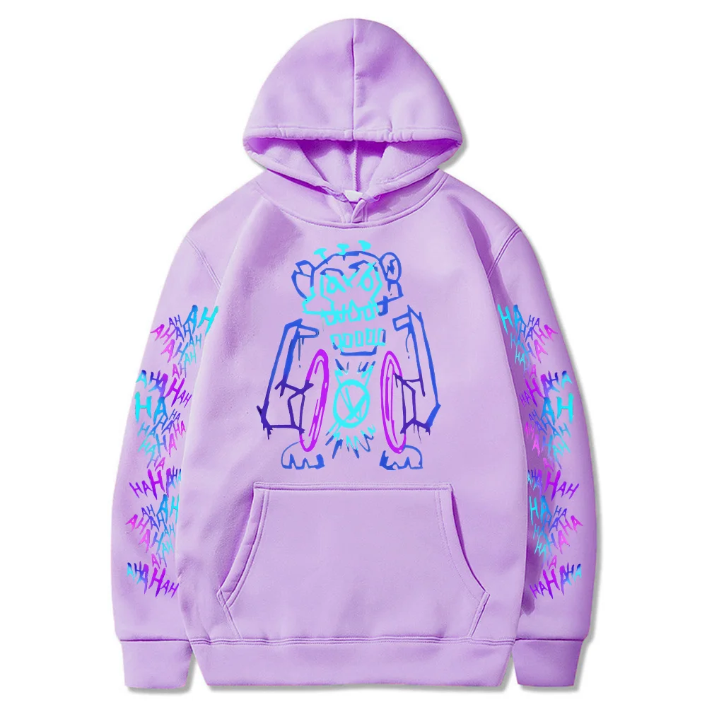 Hot Anime Monkey Graffiti Sweatshirt Arcane Jinx Hoodies Unisex Two Sides Street Sportswear Harajuku Grunge Aesthetic Pullovers