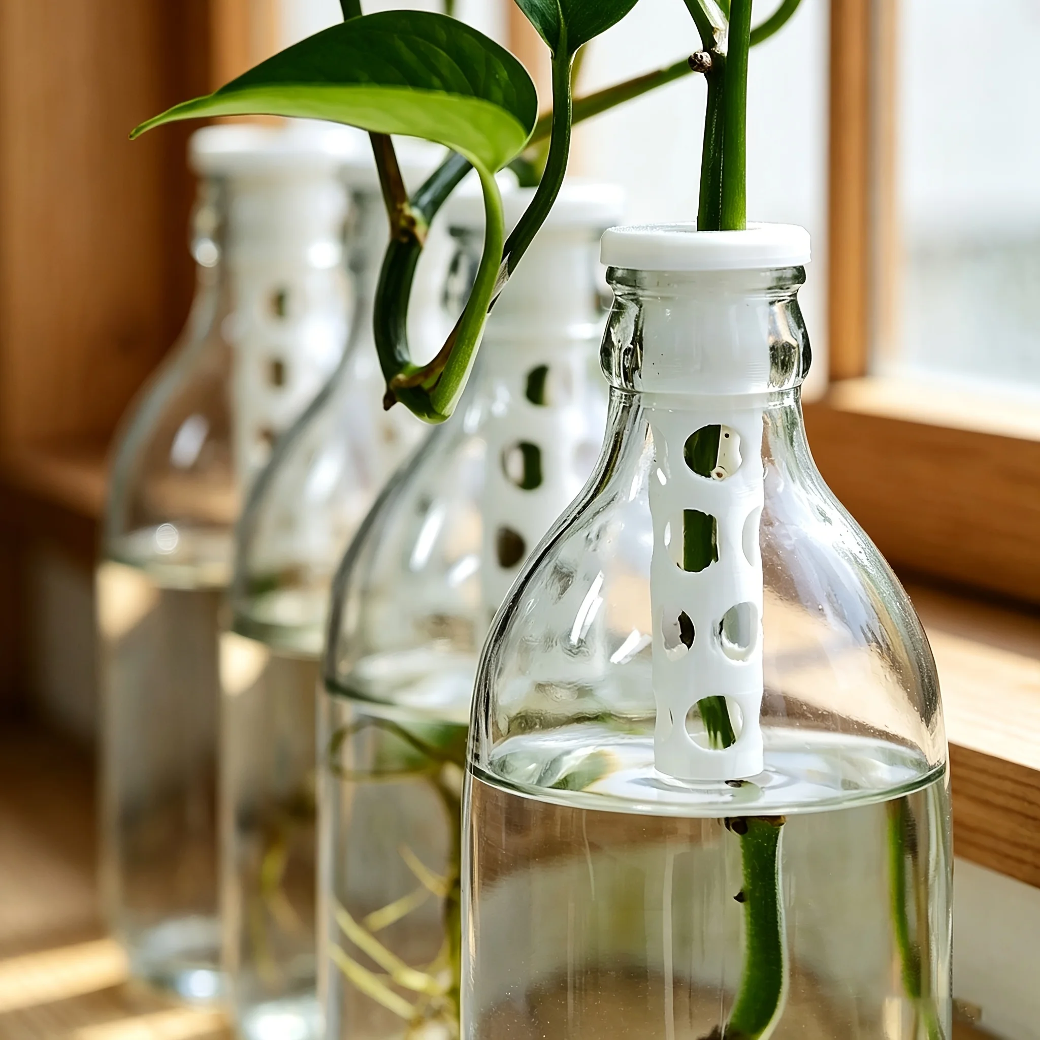 2pcs Desktop Hydroponic Accessories for Bottle Mouth Decoration of Hydroponic Potted Plants