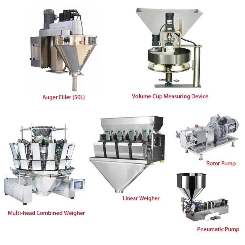 VFFS Film Roll Pillow Bag Quad Seal Gusset Sachet Vertical Packing Machine Form Fill Seal Machine for Powder Liquid Granule