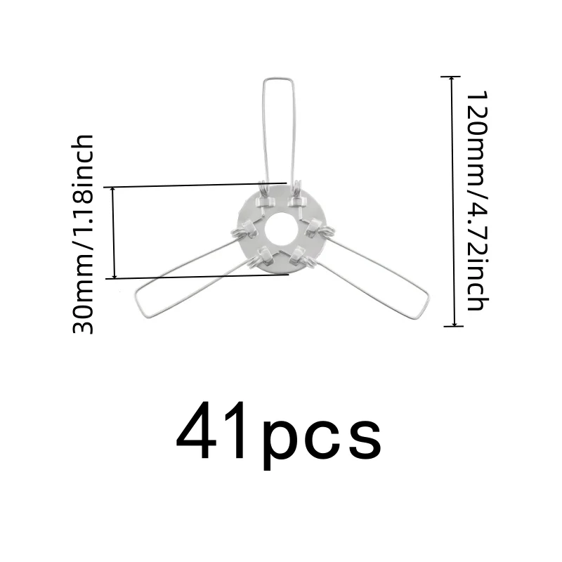 41 pcs 120mm Lampshade Spring Clamps for Lampshade Fixing, Firm Secure Grip, Strong Metal Spring, also fits Lamp Assembly