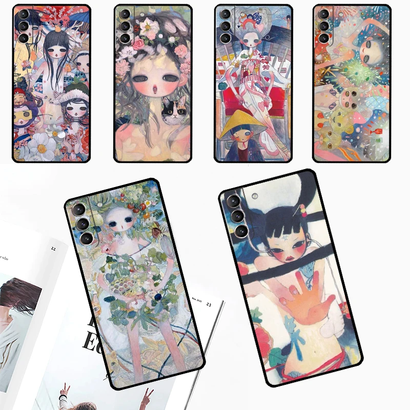 Aya takano Case For Samsung Galaxy S24 Ultra S23 S22 S21 S20 Plus Note 10 Note 20 S9 S10 S21 FE Cover