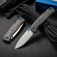 High-Hardness Jungle Explorer 533-3 Folding Knife Outdoor Hunting Survival Knife Carbon Fiber Handle Stonewashed S90V Blade