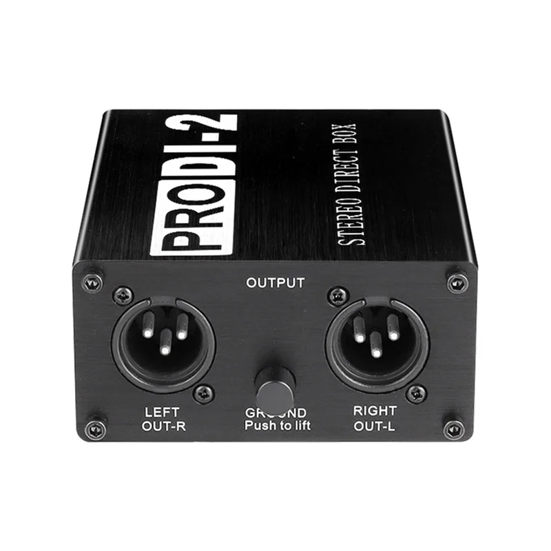 

B50B-2X Prodi-2 Passive Stereo Direct Box Audio DI Box Direct Injection Box Low Noise Guitar Bass DI 2 Channel