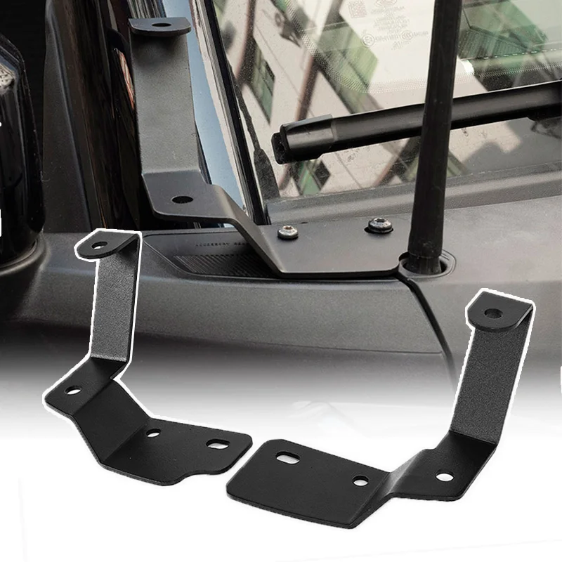 

A-Pillar Side Double-layer Dual Light Mounting Brackets Lower Windshield Mount Stand Fit For Ford Bronco 2021 2022 2Door 4Door