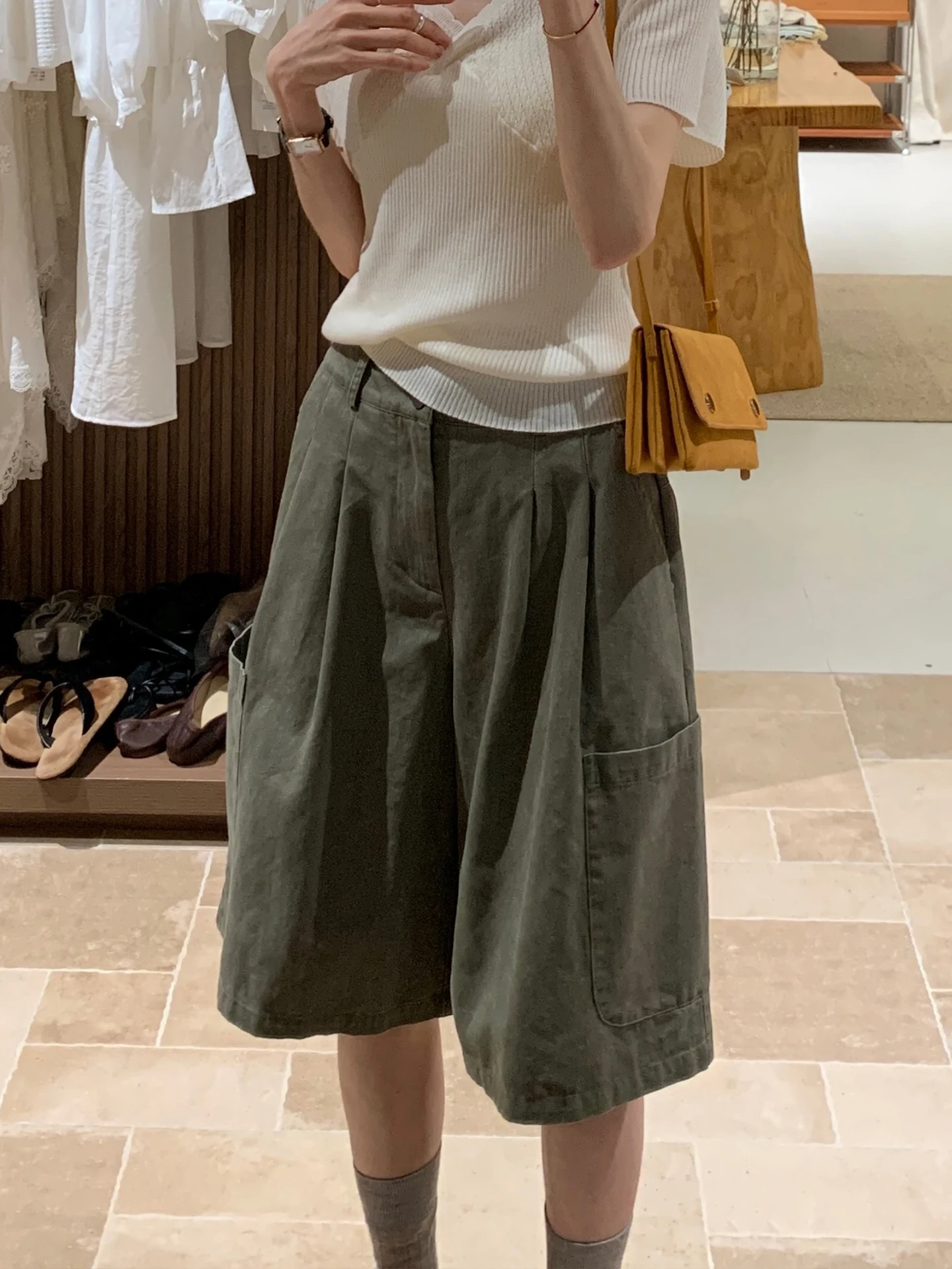 

Женские джинсы с высокой талией и широкими штанинами, весенняя новинка, утягивающие джинсовые брюки, укороченные, в стиле ретро, цвета хаки, скрывающие недостатки фигуры