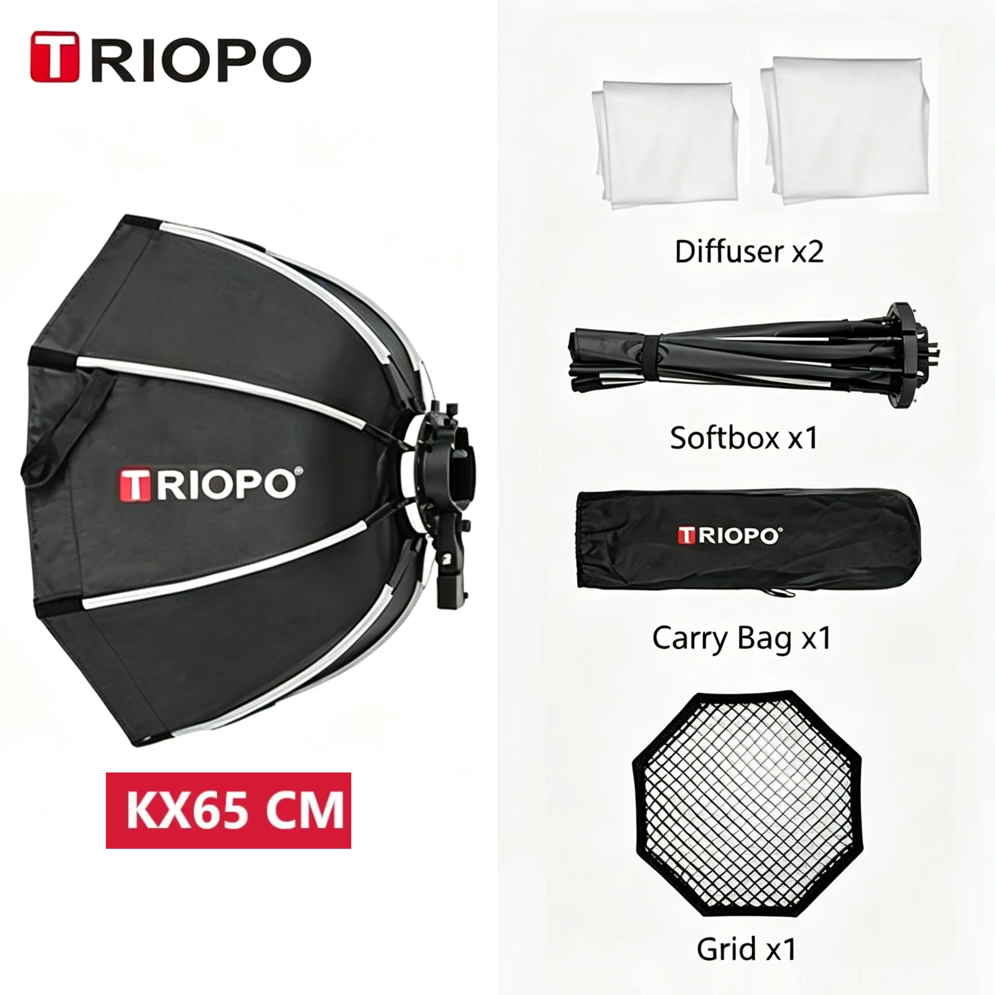 Triopo KX65 65cm KX90 90cm Speedlite Octagon Umbrella Softbox with