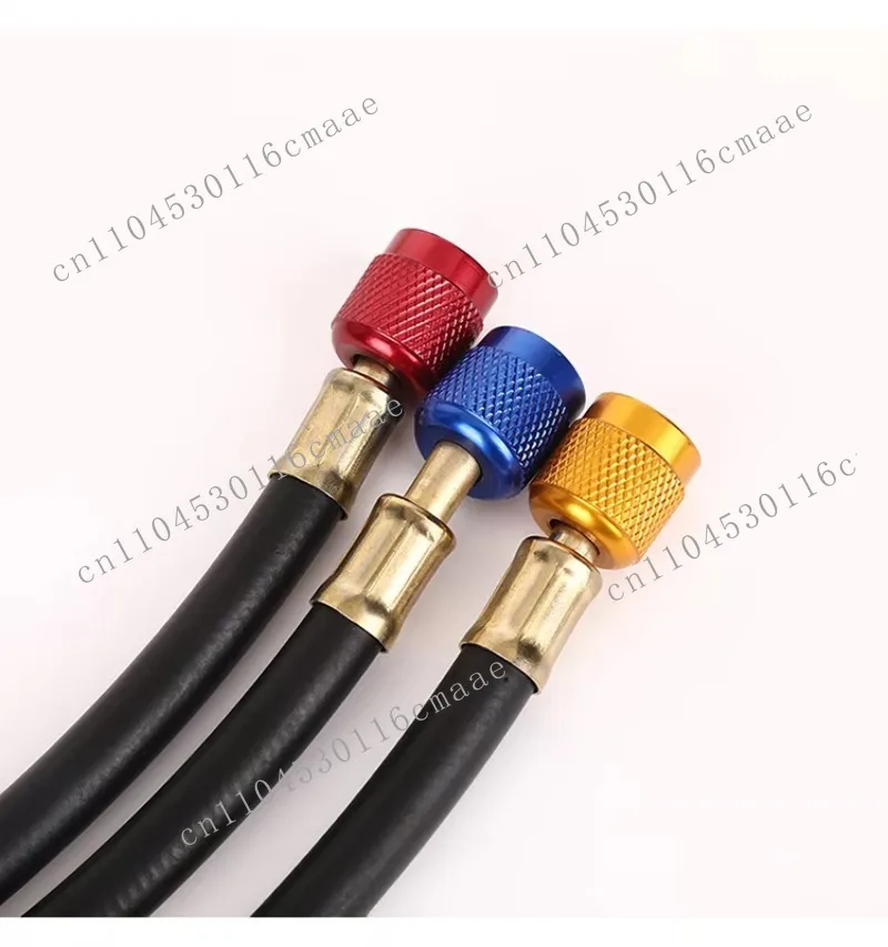 AC Charging Hose Tube, 60" Refrigerant Charging Hose, (3000~600) PSI R134A R12 R22 R502 Manifold Hose Set