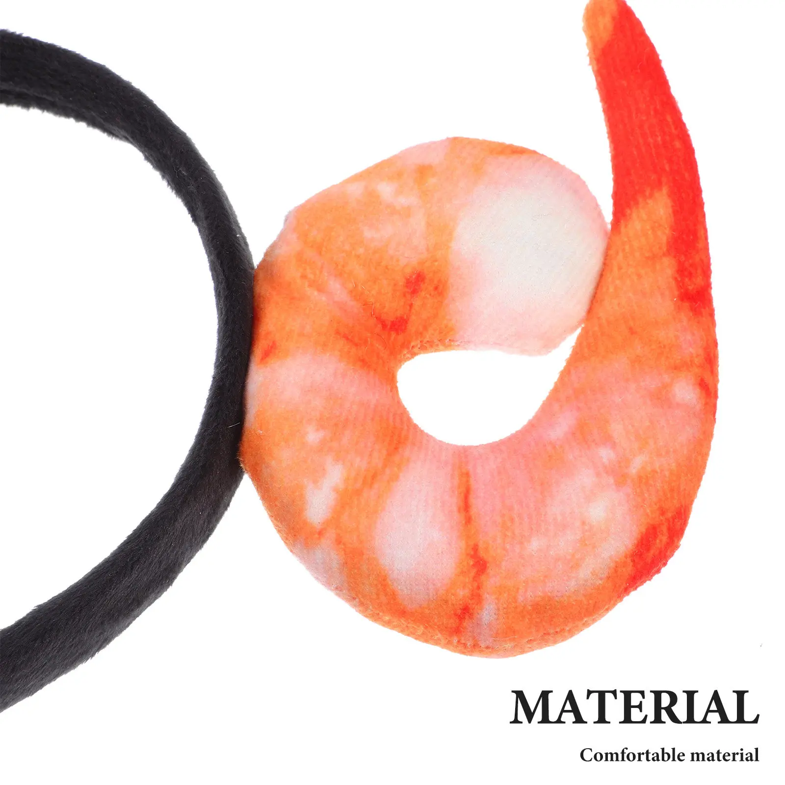 Cute Realistic Shrimp Headband Creative Seafood Party Hairband Novelty Costume Hair Accessory Decorative Food Themed Headpiece
