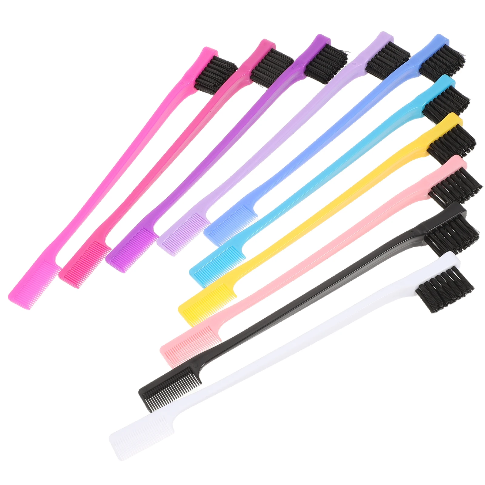 10-teiliger Kamm mit zwei Werkzeugen, Augenbrauen-Haarpflege, Rand, Make-up, Augenbrauen, Wimpernbürste, Bürste, Kämme, Zubehör