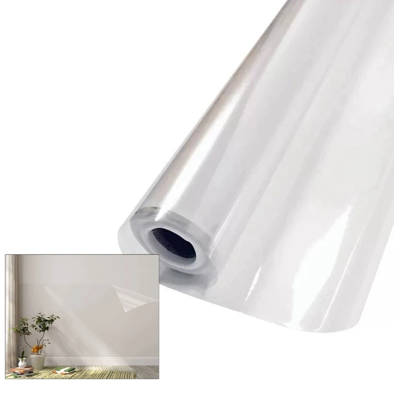 Static Removable Contact Paper Clear Electrostatic Wall Protective Film Roll PET Cling Sticker for Kitchen and Office