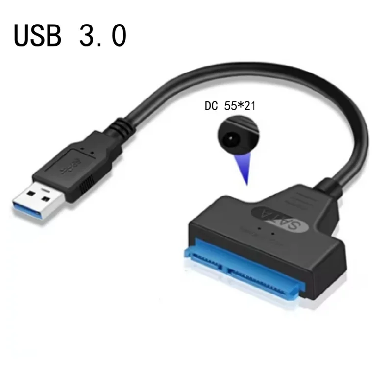Type c USB 3.0 to SATA Cable Up to 6 Gbps for 2.5 Inch External HDD SSD Hard Drive SATA 3 22 Pin Adapter Sata to USB 3.0 Cord