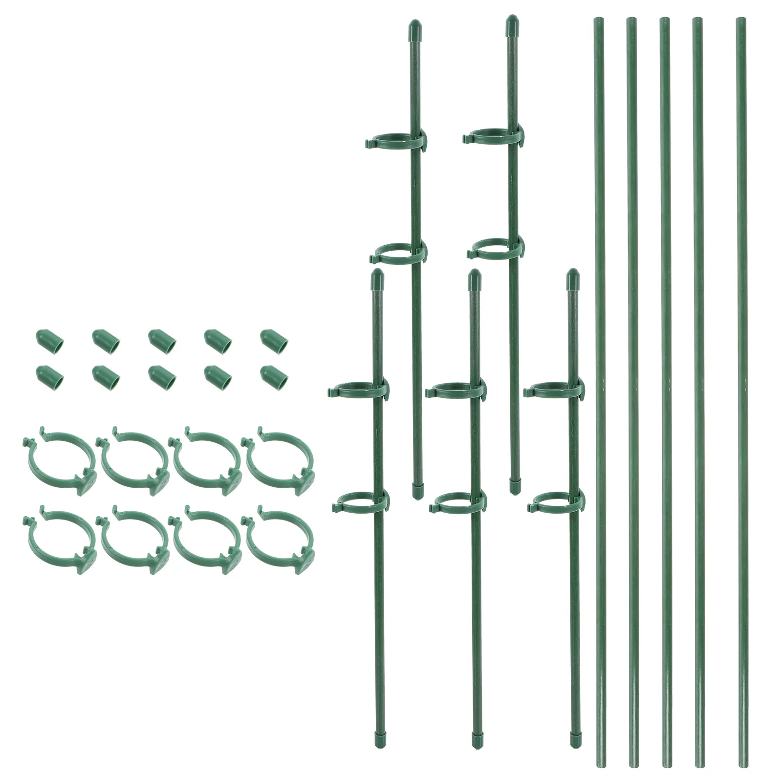 

2 Sets 30cm 45cm Plant Support Stakes Durable Material Long Life Gardening Supplies Decorative Poles Flower Stakes Plant