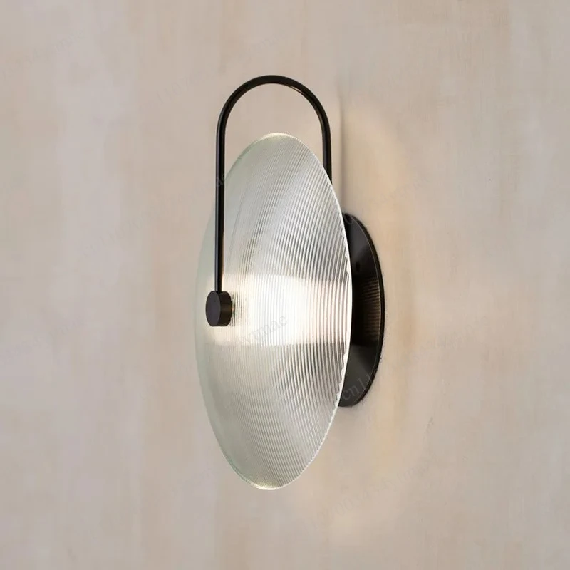 Minimalist Glass LED Wall Sconce Modern Indoor Wall Lamp For Study Room Bedroom Corridor Decor Lighting Fixture