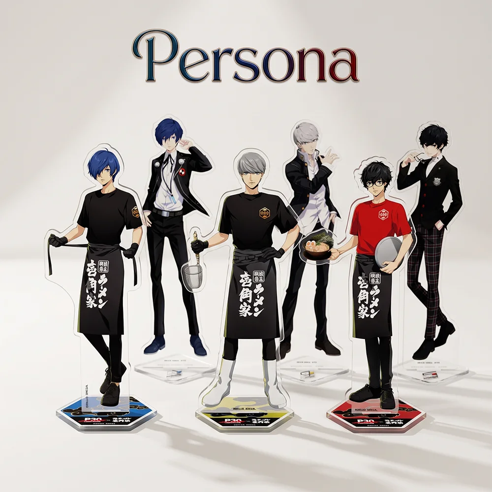 Игра Persona 30th Джокер Макото Юки 10 и 15 см Двусторонняя акриловая подставка-брелок Новинка 2026 года Аниме-подставка Настольный декор Настольный дисплей