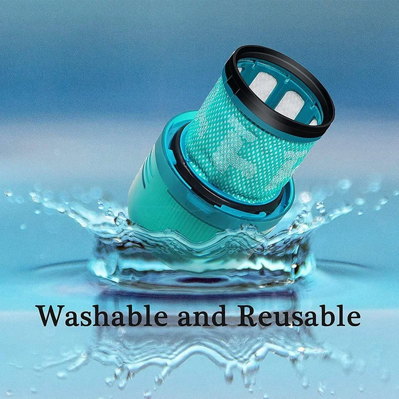 Ersatzfilter für Staubsauger der Serien Dyson V15 SV14 V11, waschbares Filtereinheitszubehör